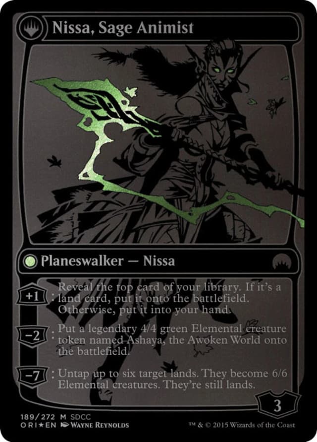Nissa, Vastwood Seer // Nissa, Sage Animist image