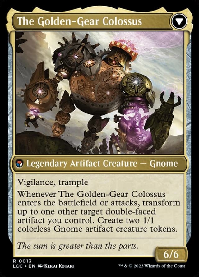 Tetzin, Gnome Champion // The Golden-Gear Colossus image