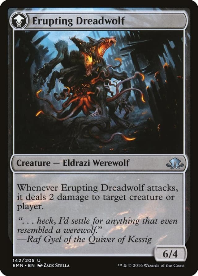 Smoldering Werewolf // Erupting Dreadwolf image