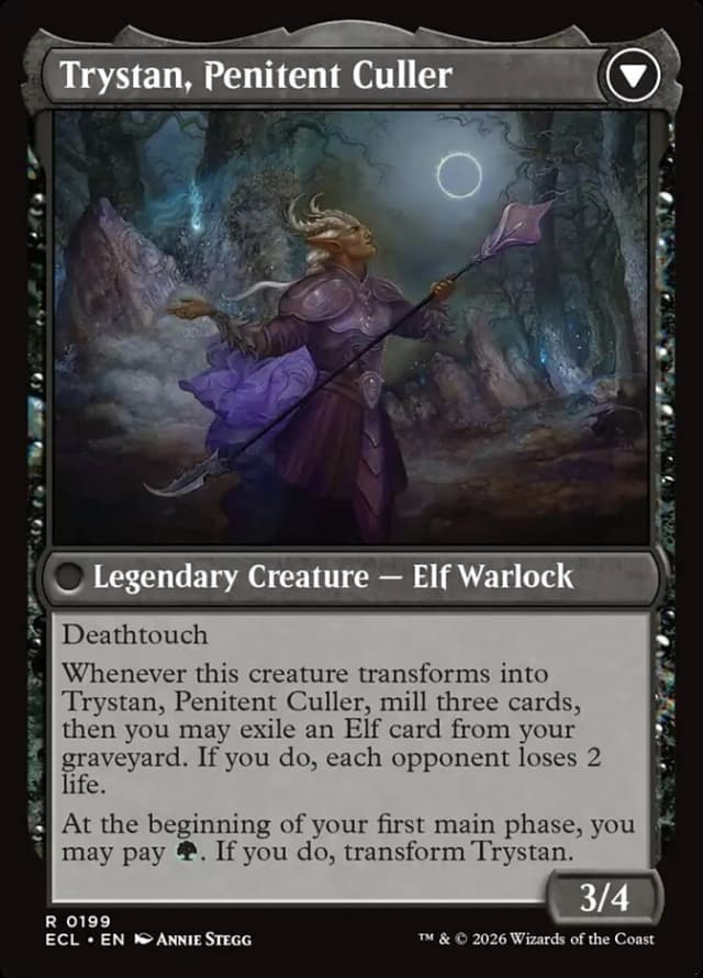 Trystan, Callous Cultivator // Trystan, Penitent Culler image