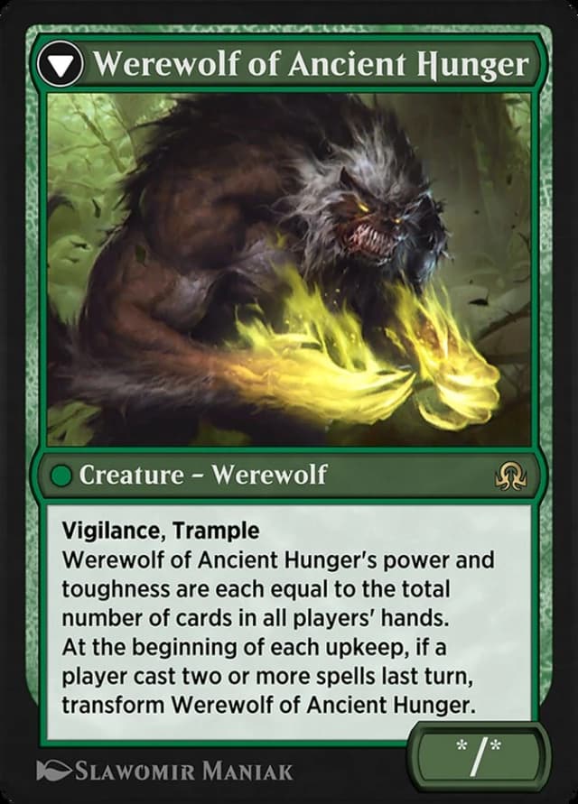 Sage of Ancient Lore // Werewolf of Ancient Hunger image