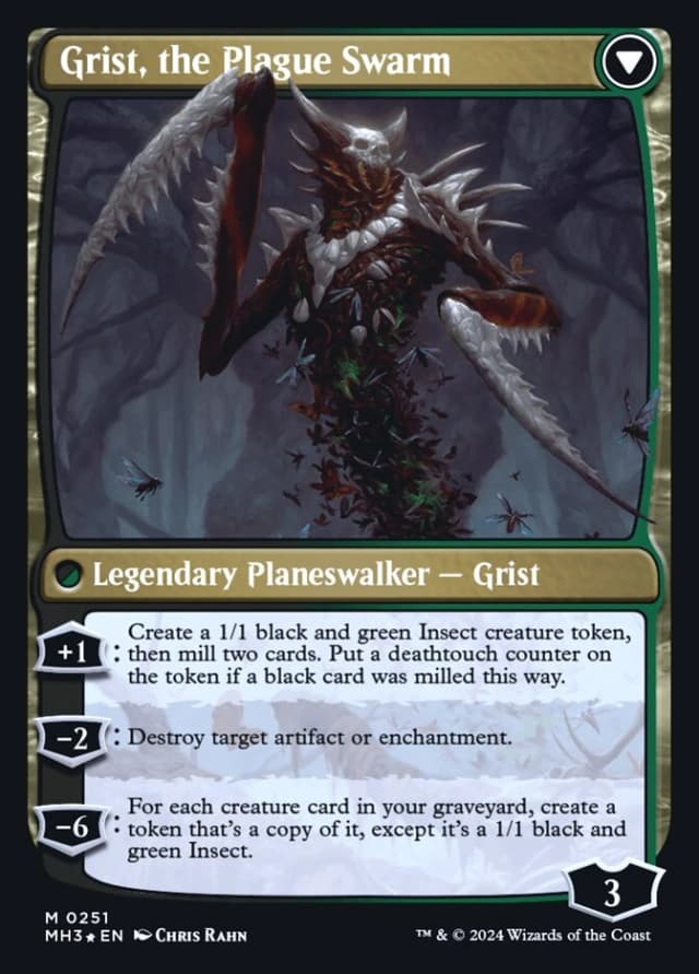 Grist, Voracious Larva // Grist, the Plague Swarm image