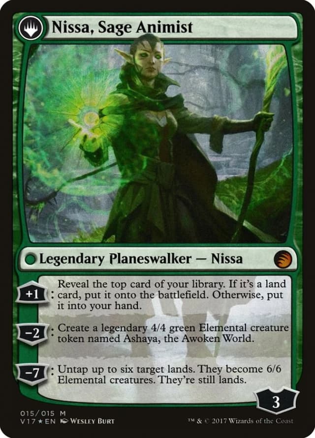 Nissa, Vastwood Seer // Nissa, Sage Animist image