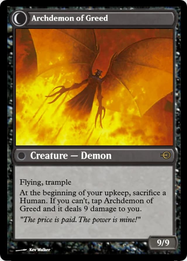 Ravenous Demon // Archdemon of Greed image