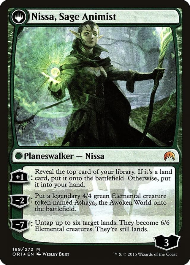 Nissa, Vastwood Seer // Nissa, Sage Animist image