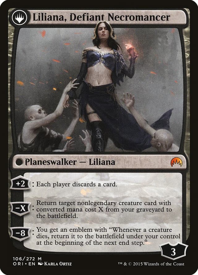 Liliana, Heretical Healer // Liliana, Defiant Necromancer image