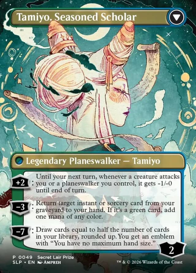 Tamiyo, Inquisitive Student // Tamiyo, Seasoned Scholar image