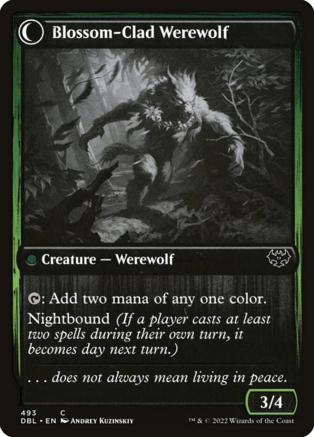Weaver of Blossoms // Blossom-Clad Werewolf image