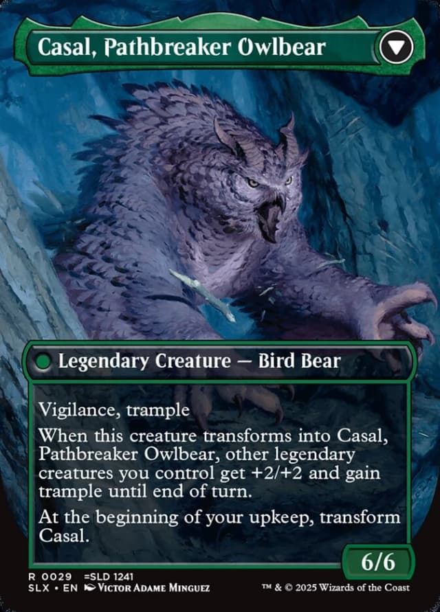 Casal, Lurkwood Pathfinder // Casal, Pathbreaker Owlbear image
