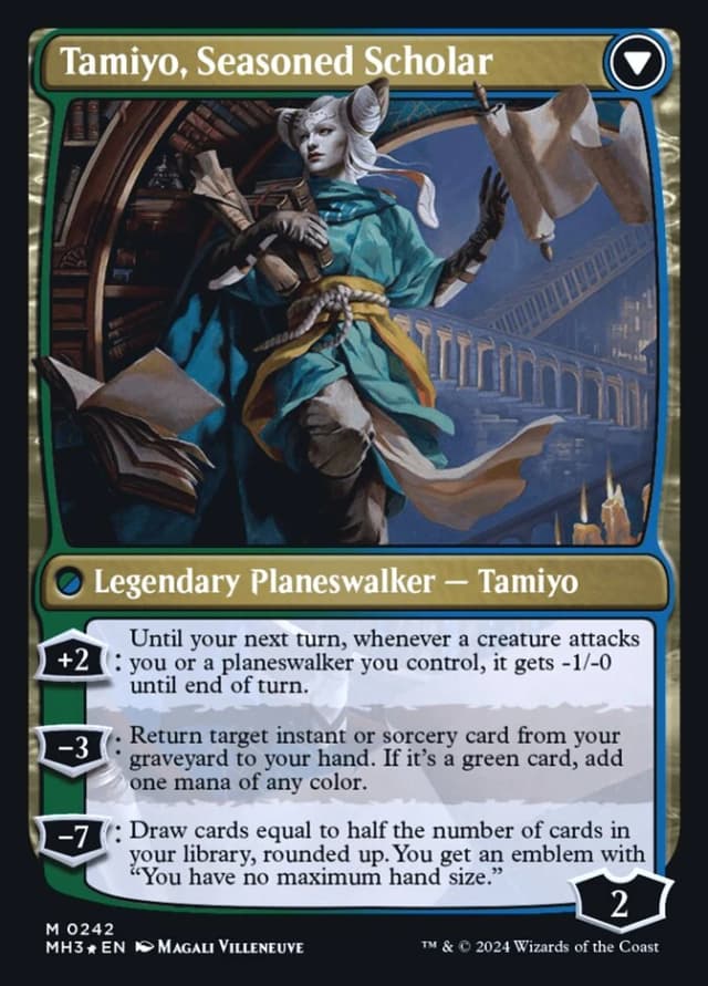 Tamiyo, Inquisitive Student // Tamiyo, Seasoned Scholar image