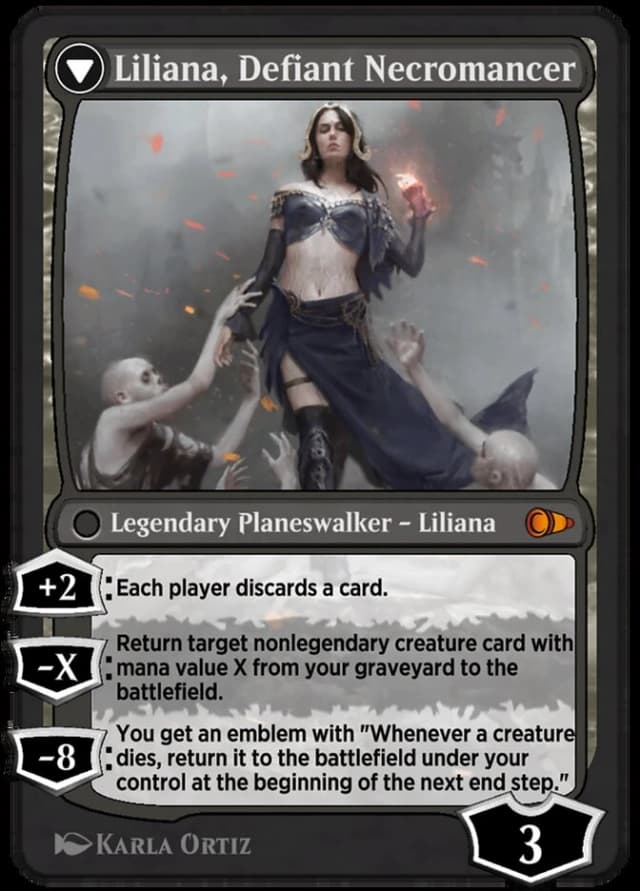 Liliana, Heretical Healer // Liliana, Defiant Necromancer image