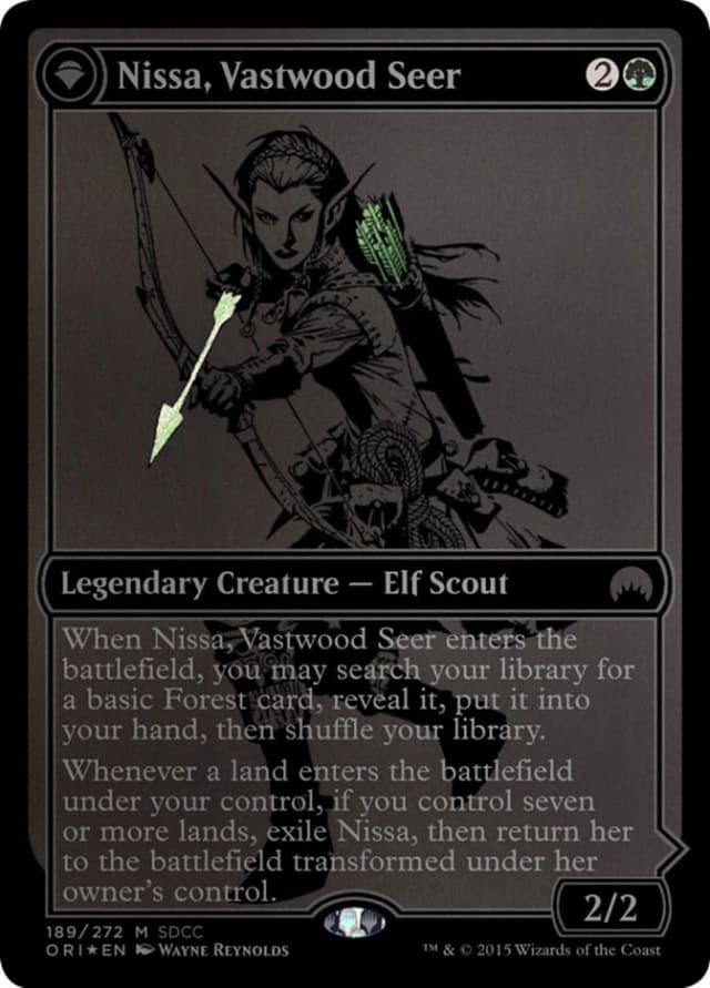 Nissa, Vastwood Seer // Nissa, Sage Animist image