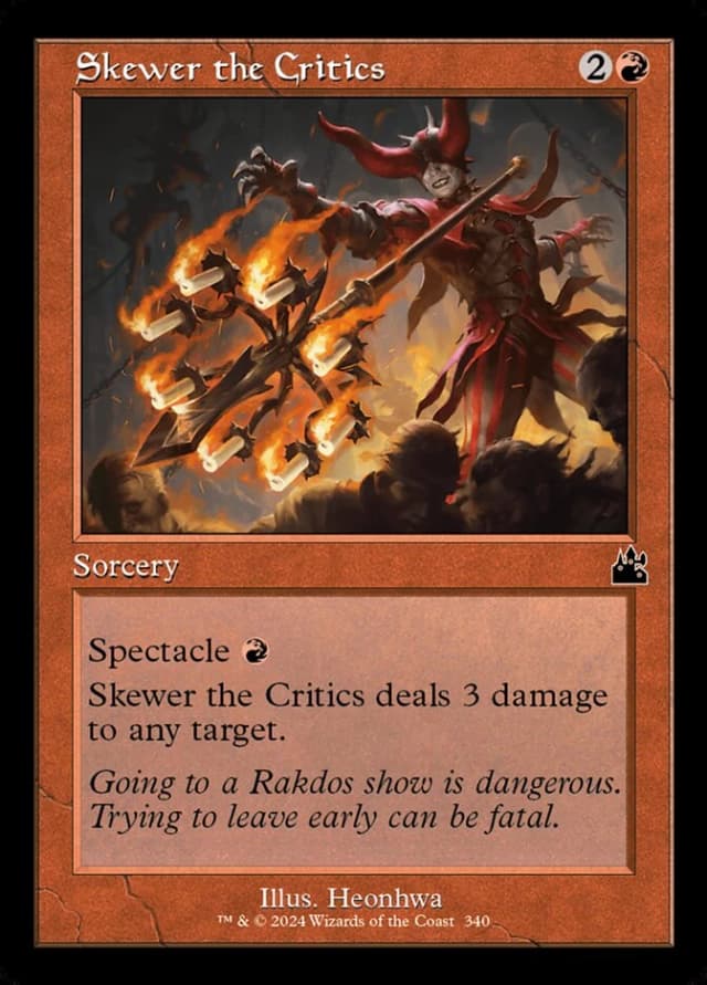 Skewer the Critics image