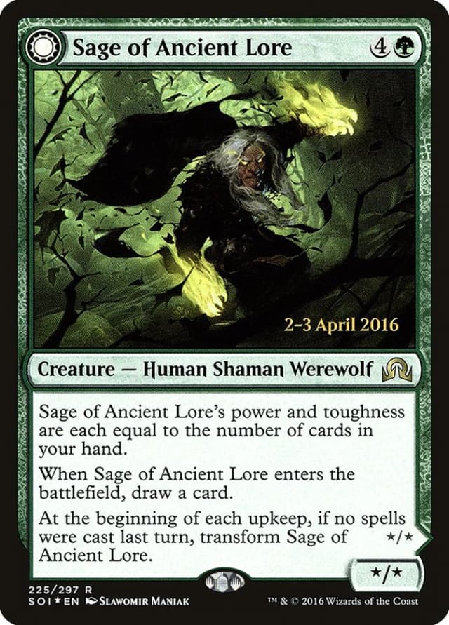 Sage of Ancient Lore // Werewolf of Ancient Hunger image