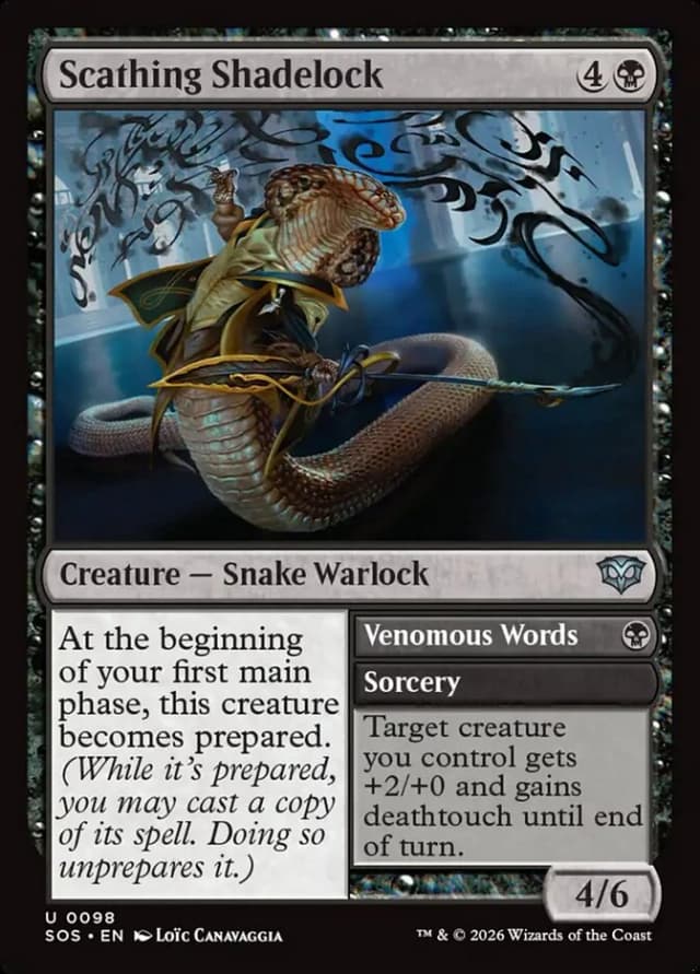 Scathing Shadelock // Venomous Words image