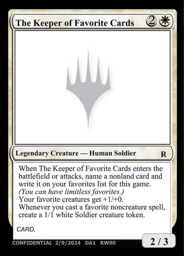 The Keeper of Favorite Cards image