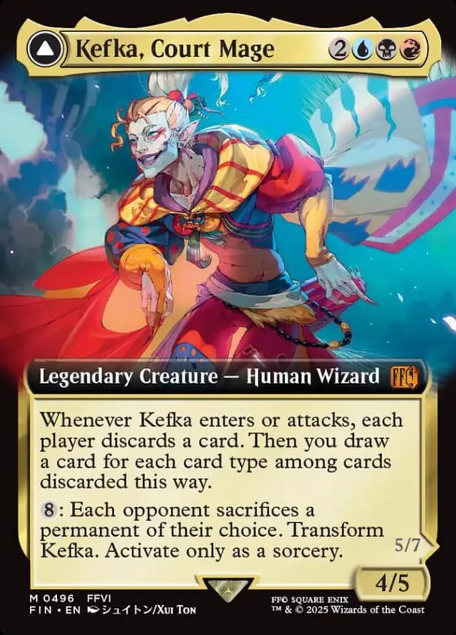 Kefka, Court Mage // Kefka, Ruler of Ruin image