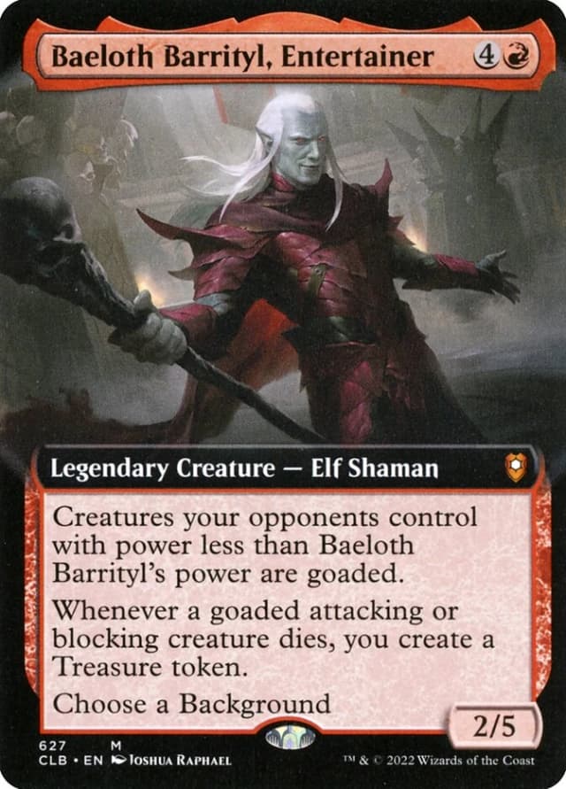 Baeloth Barrityl, Entertainer image
