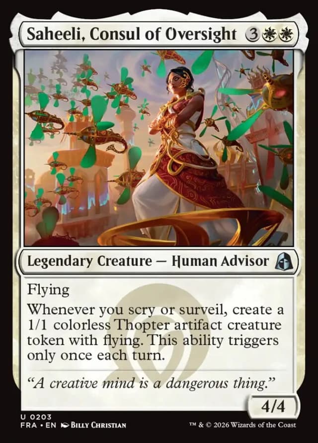 Saheeli, Consul of Oversight image