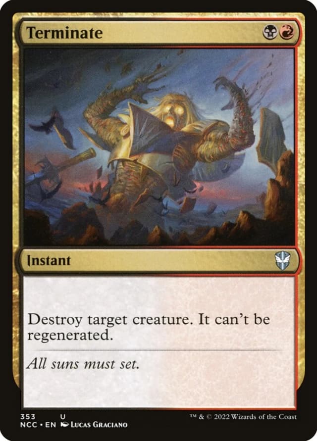 Terminate image