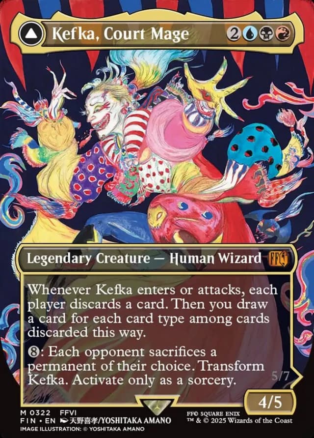 Kefka, Court Mage // Kefka, Ruler of Ruin image