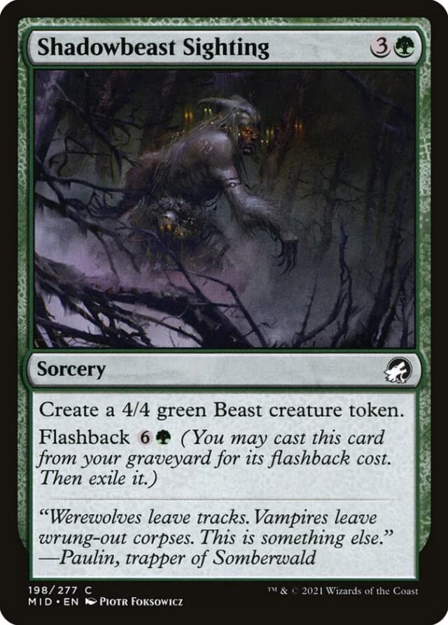Shadowbeast Sighting image