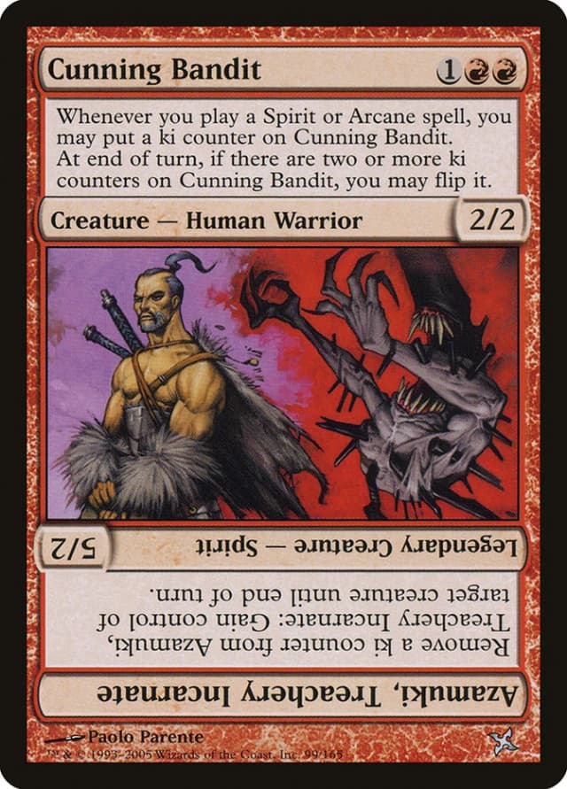 Cunning Bandit // Azamuki, Treachery Incarnate image