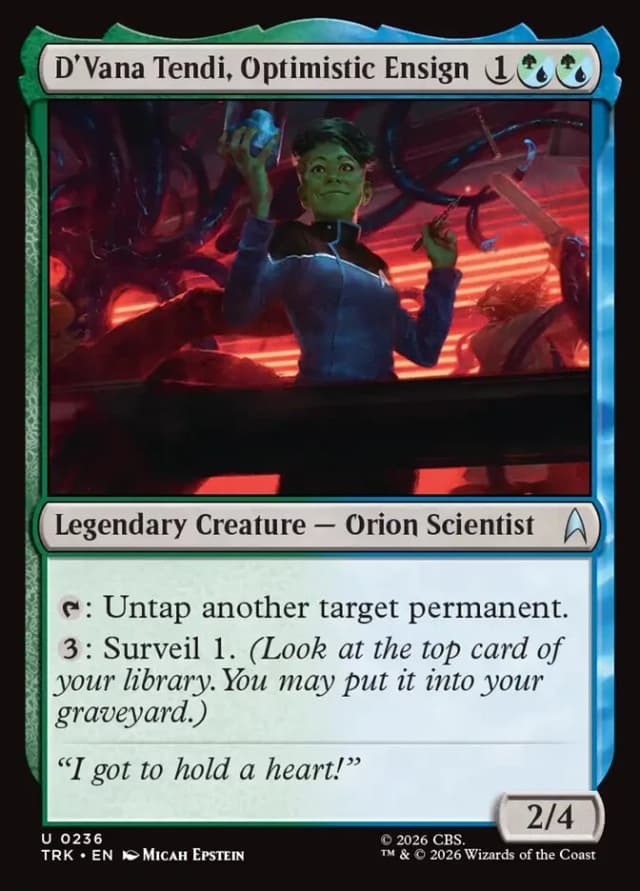 D'Vana Tendi, Optimistic Ensign image