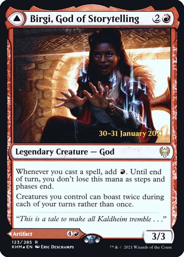 Birgi, God of Storytelling // Harnfel, Horn of Bounty image