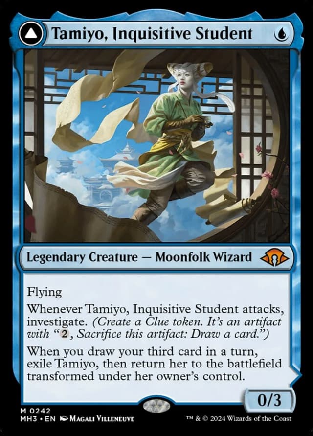 Tamiyo, Inquisitive Student // Tamiyo, Seasoned Scholar image