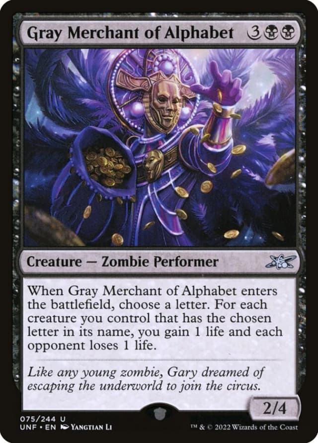 Gray Merchant of Alphabet image
