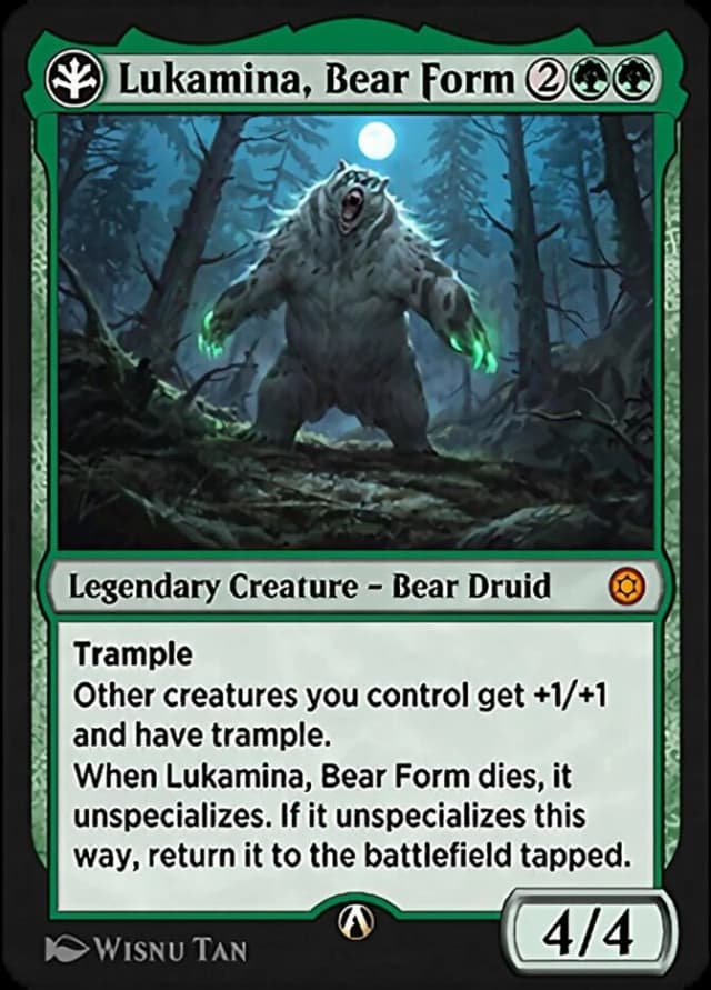 Lukamina, Bear Form image