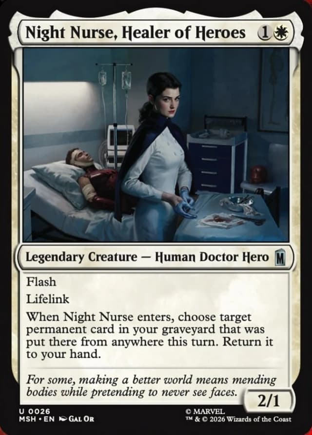 Night Nurse, Healer of Heroes image