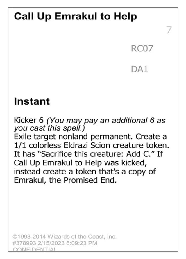 Call Up Emrakul to Help image