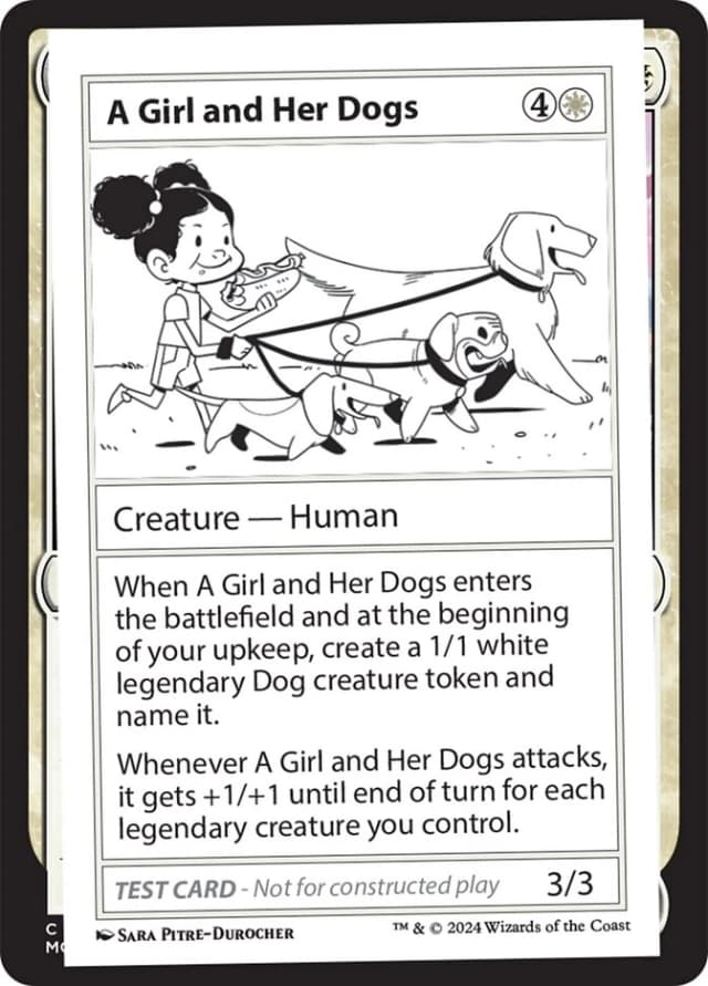 A Girl and Her Dogs image