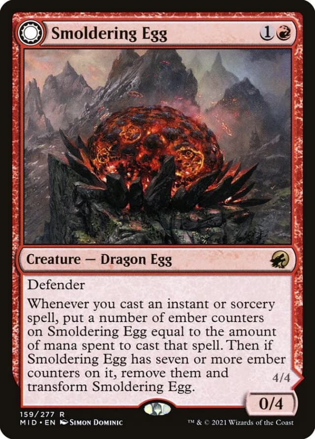 Smoldering Egg // Ashmouth Dragon image