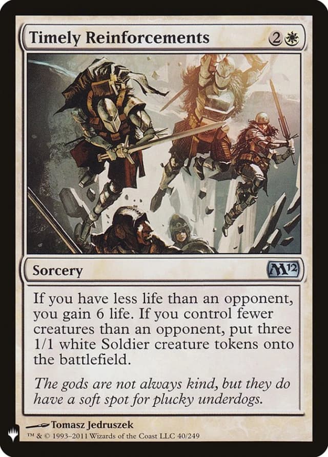 Timely Reinforcements image