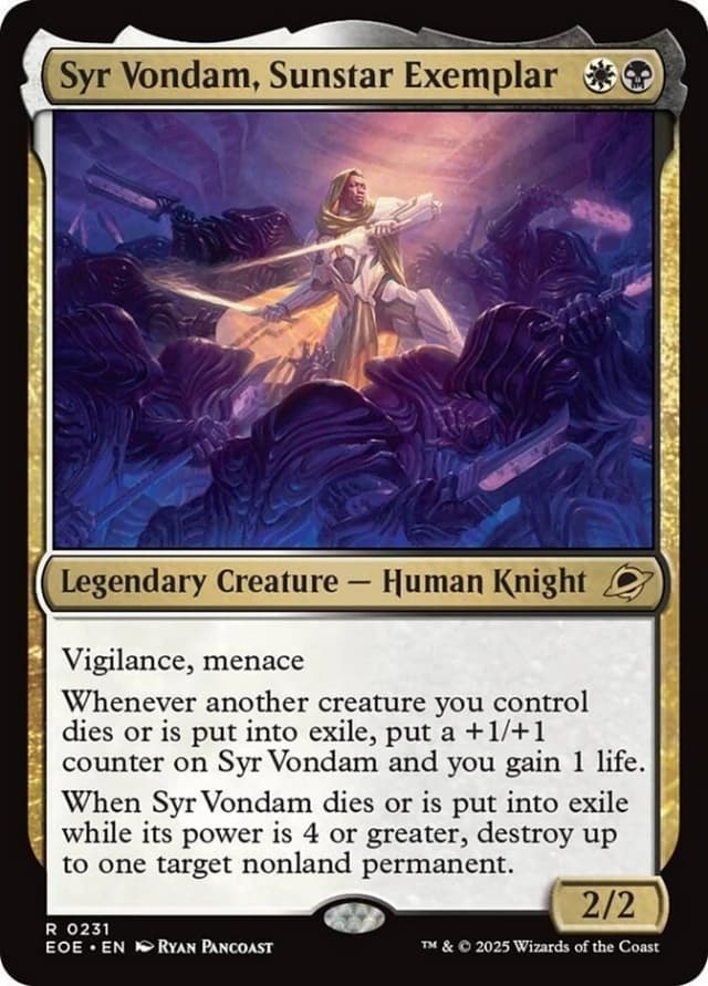 Syr Vondam, Sunstar Exemplar image