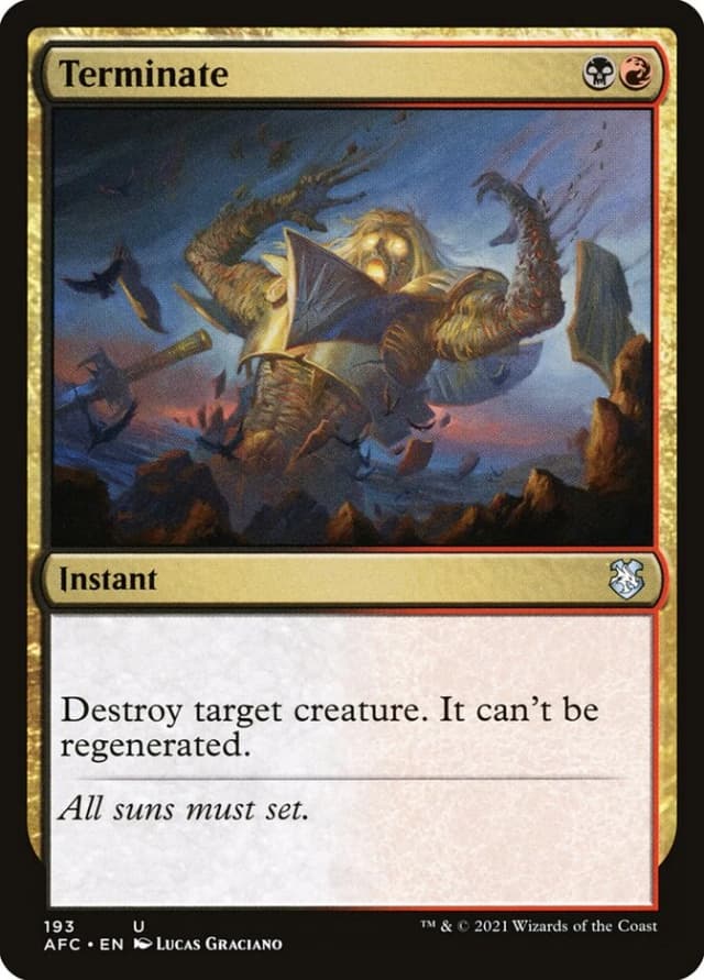 Terminate image