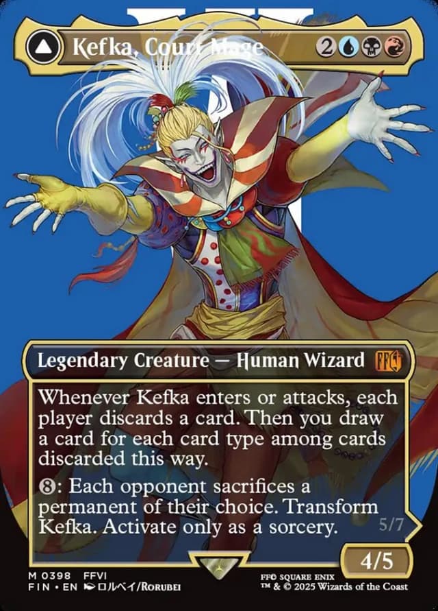 Kefka, Court Mage // Kefka, Ruler of Ruin image