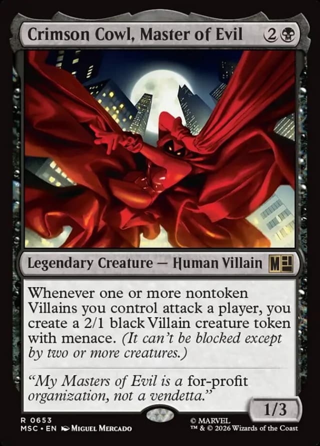 Crimson Cowl, Master of Evil image