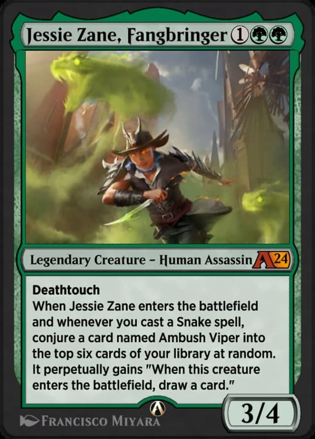 Jessie Zane, Fangbringer image