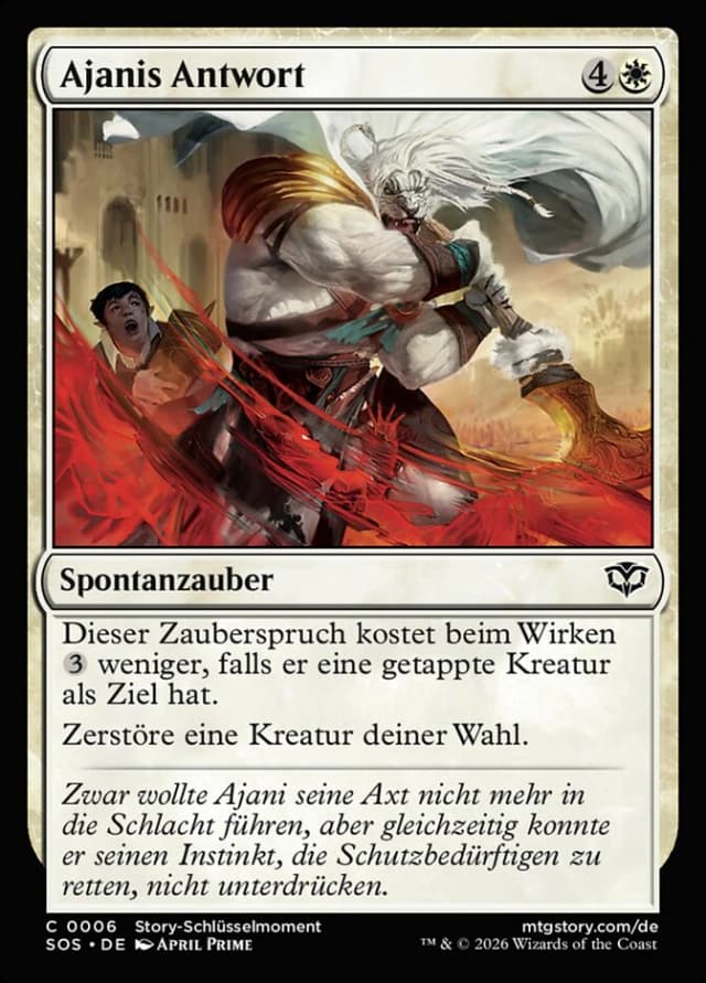 Ajani's Response image