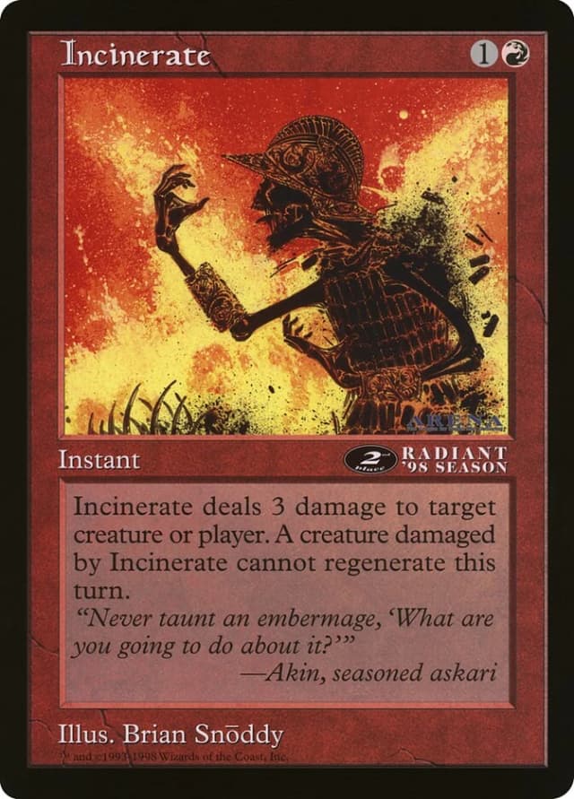 Incinerate image