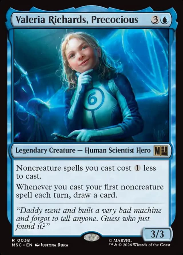 Valeria Richards, Precocious image