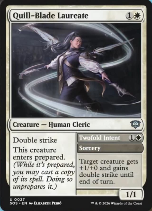 Quill-Blade Laureate // Twofold Intent image