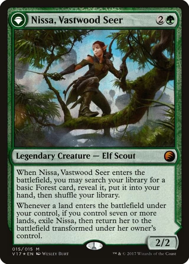 Nissa, Vastwood Seer // Nissa, Sage Animist image
