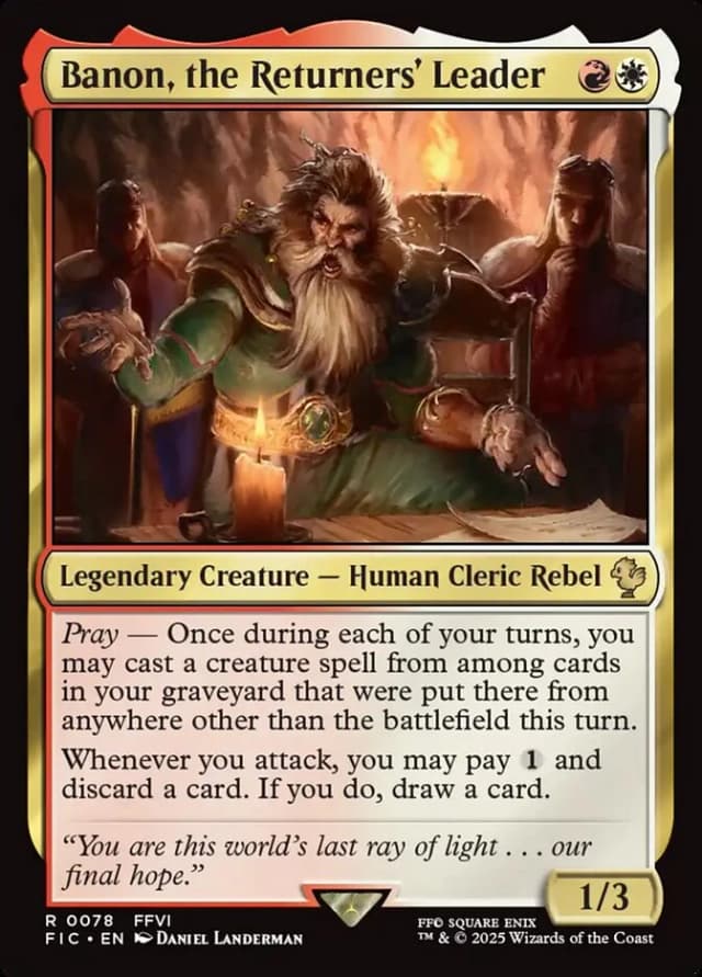 Banon, the Returners' Leader image