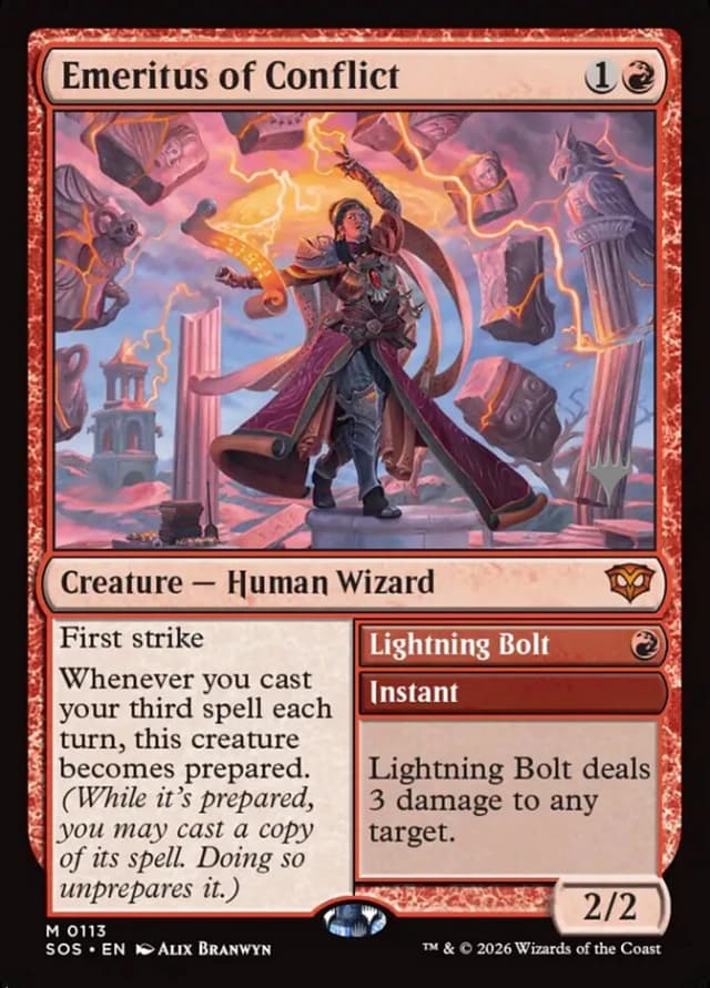 Emeritus of Conflict // Lightning Bolt image