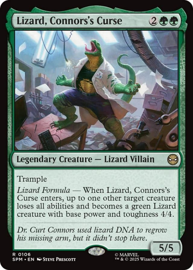 Lizard, Connors's Curse image